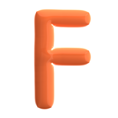 Buchstabe f  3D Icon