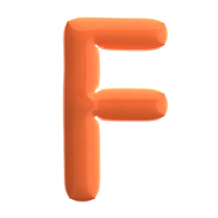 Buchstabe f  3D Icon