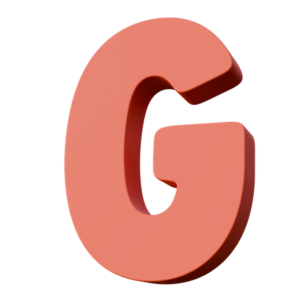 Buchstabe g  3D Icon