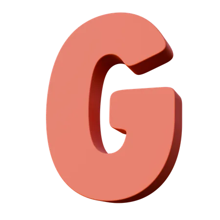 Buchstabe g  3D Icon