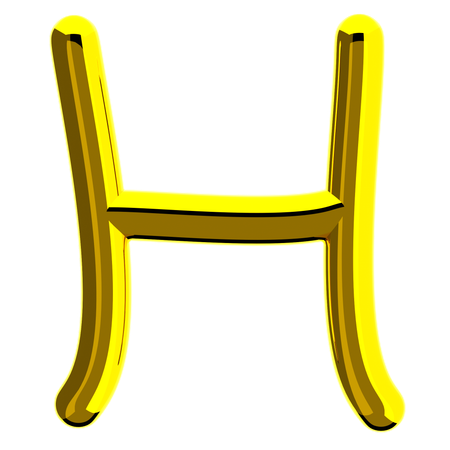 Buchstabe h  3D Icon