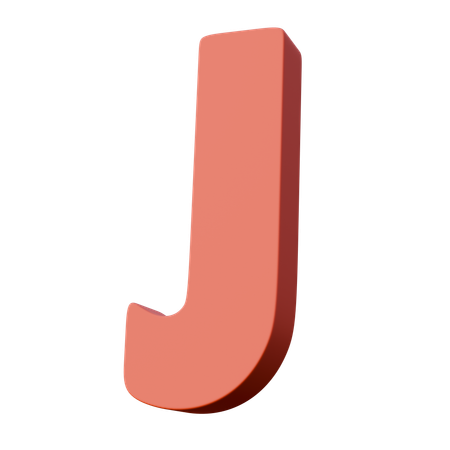 Buchstabe j  3D Icon