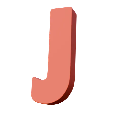 Buchstabe j  3D Icon