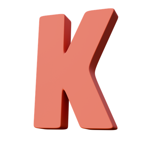 Buchstabe k  3D Icon