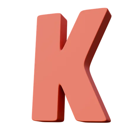 Buchstabe k  3D Icon