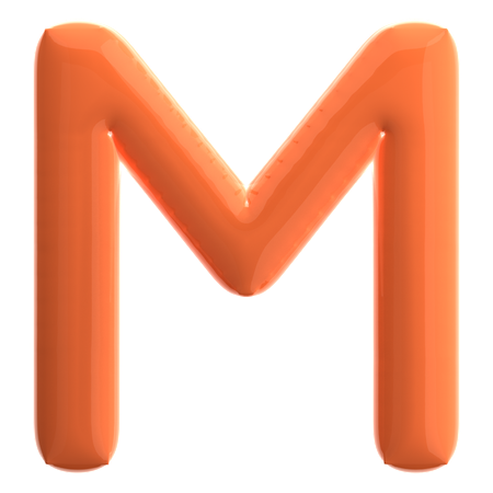 Buchstabe m  3D Icon