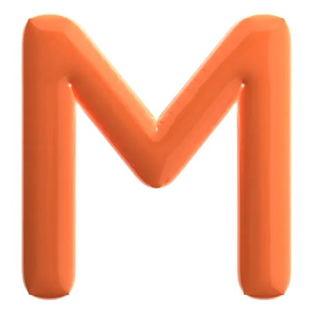 Buchstabe m  3D Icon