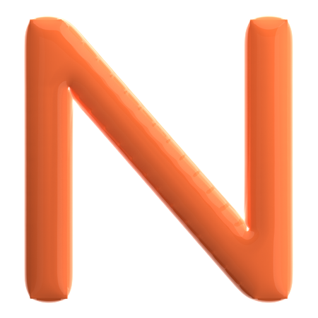 Buchstabe n  3D Icon