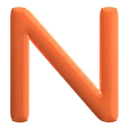 Buchstabe n  3D Icon