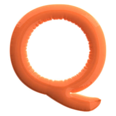 Buchstabe q  3D Icon