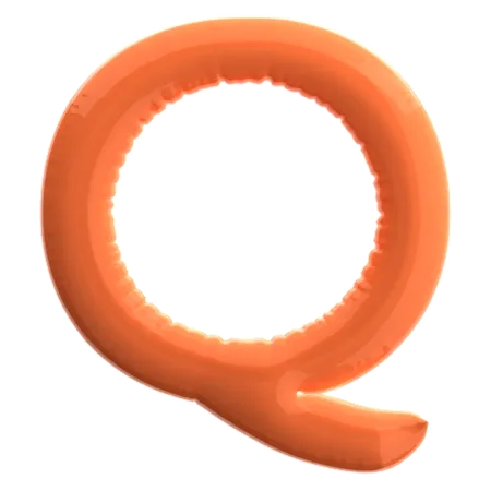 Buchstabe q  3D Icon