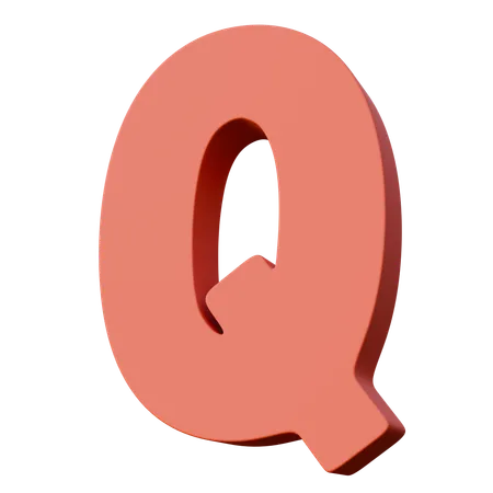 Buchstabe q  3D Icon