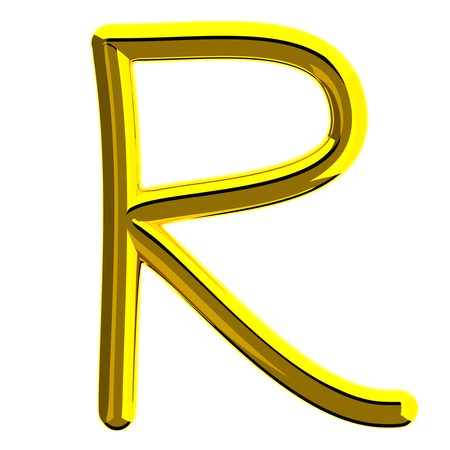 Buchstabe r  3D Icon