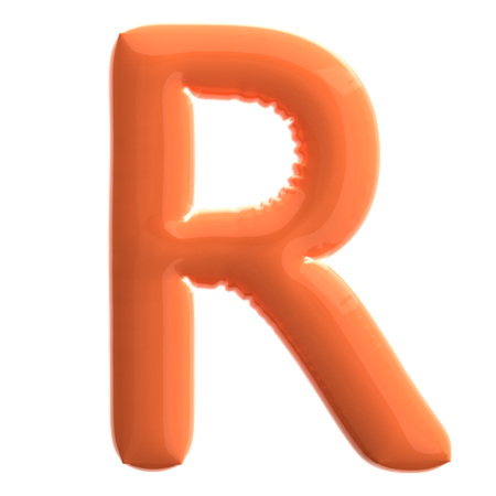 Buchstabe r  3D Icon