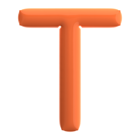 Buchstabe t  3D Icon