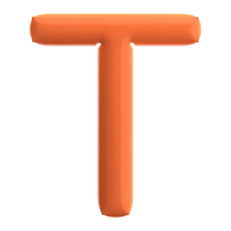 Buchstabe t  3D Icon