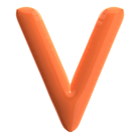 Buchstabe V  3D Icon