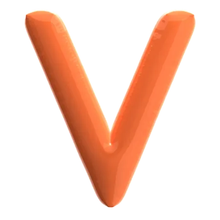 Buchstabe V  3D Icon