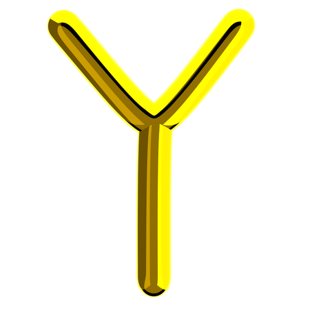 Buchstabe y  3D Icon