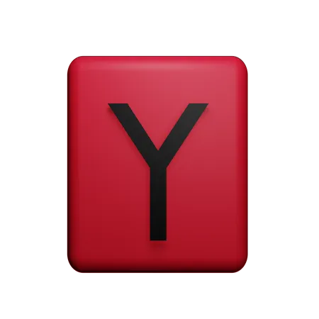 Y-Alphabet  3D Icon