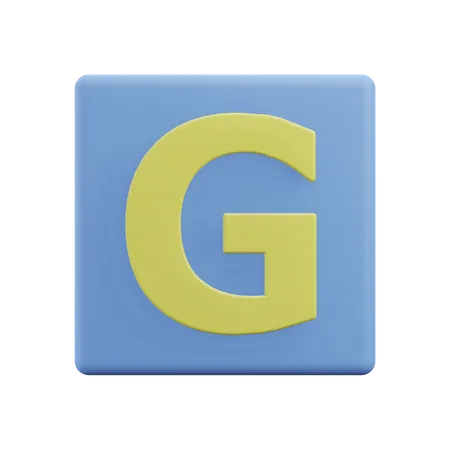 Buchstaben g  3D Icon