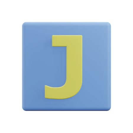 Buchstaben j  3D Icon