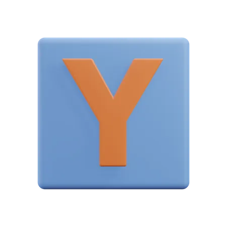 Buchstaben y  3D Icon