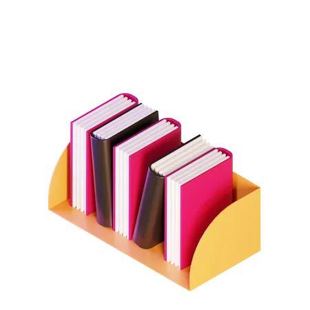 Bücherstand  3D Illustration