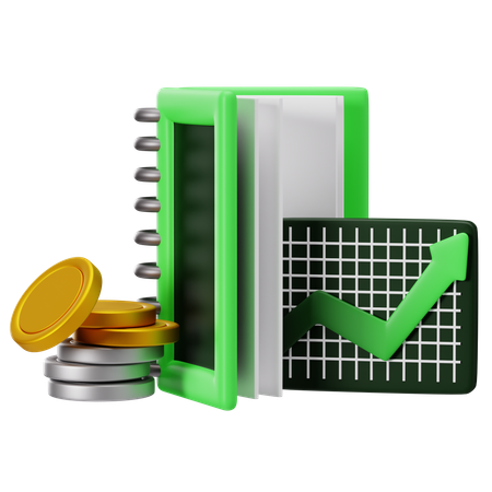 Buchwert der Investitionen  3D Icon
