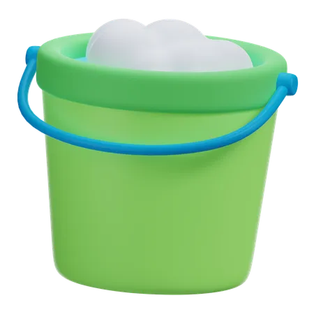 Bucket 3 D Cleaning Tools 3D Icon