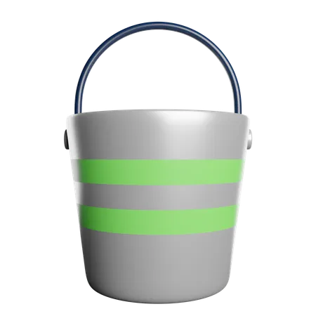 Bucket Water Tool 3D Icon