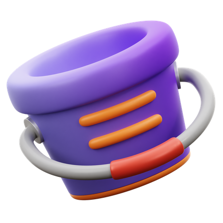 Bucket  3D Icon