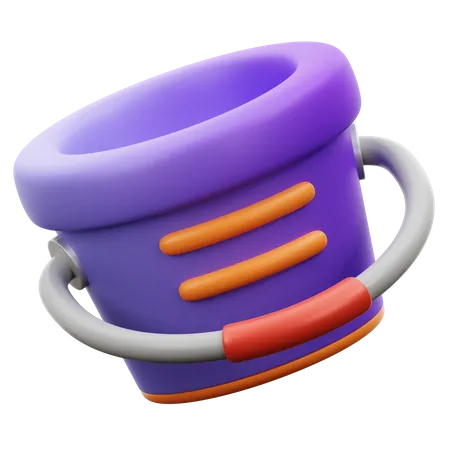 Bucket  3D Icon