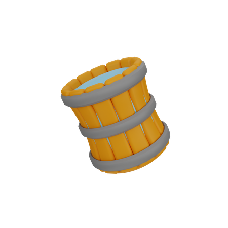 Bucket  3D Icon