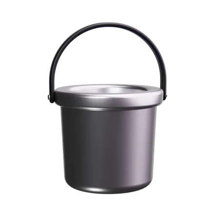 Bucket  3D Icon