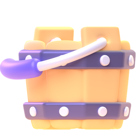 Bucket  3D Icon