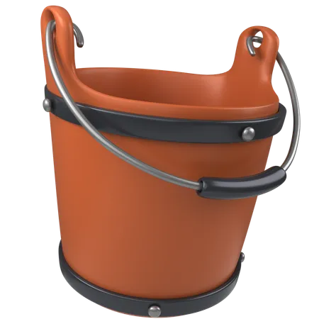 Bucket  3D Icon