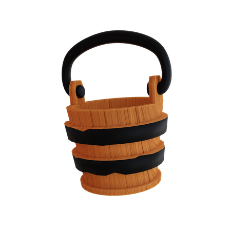 Bucket  3D Icon