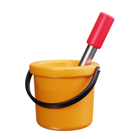 Bucket  3D Icon