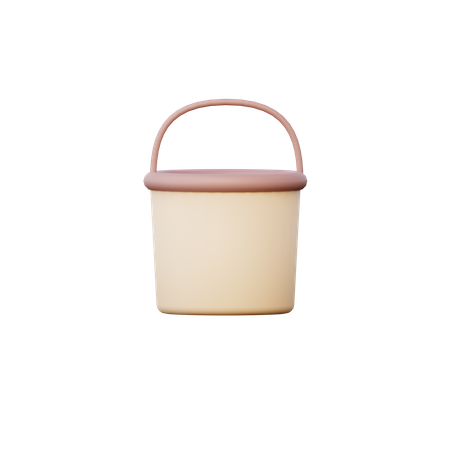 Bucket  3D Icon