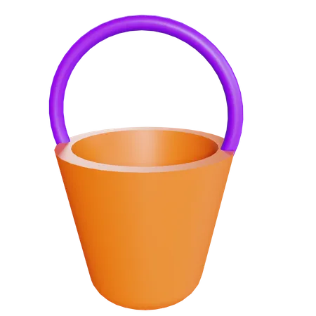 Bucket  3D Illustration