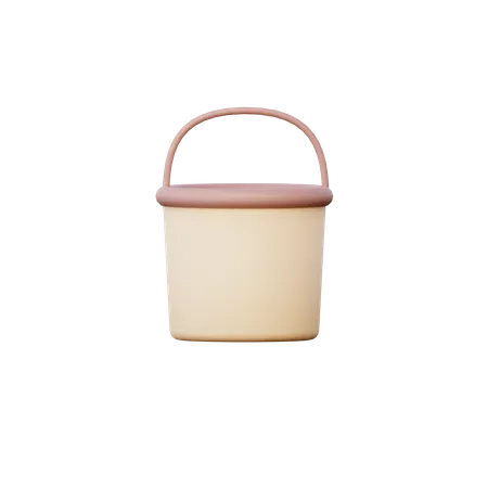 Bucket  3D Illustration