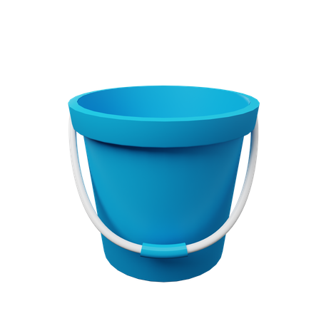 Bucket 3D Illustration