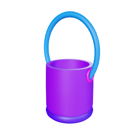 Bucket  3D Illustration