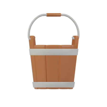 Bucket 3 D Agriculture Illustration 3D Icon