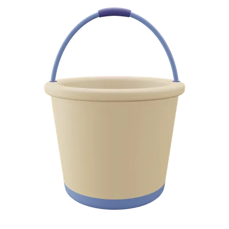 Bucket Bathroom 3 D Illustration 3D Icon