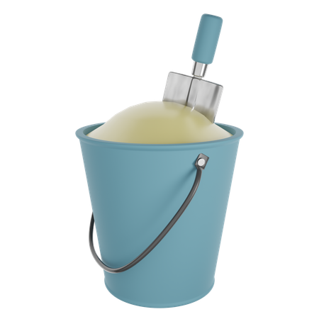 Bucket and Spade  3D Icon