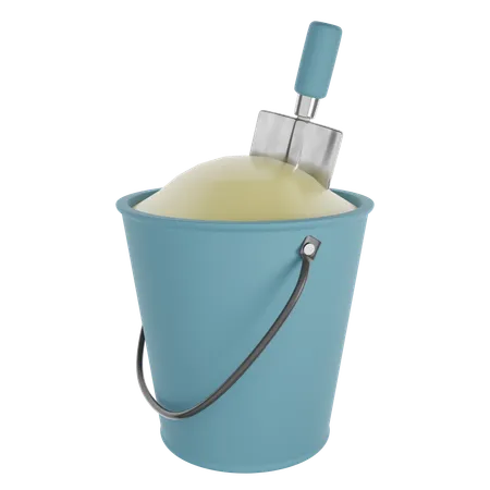 Bucket and Spade  3D Icon