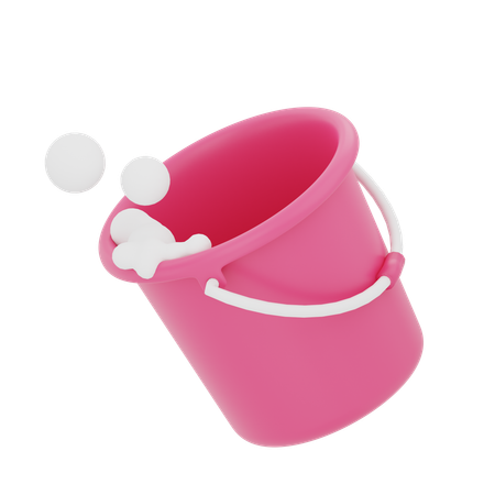 Bucket Bubble  3D Icon