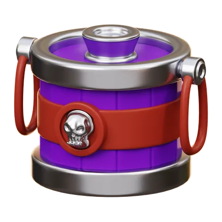 Bucket Candies  3D Icon